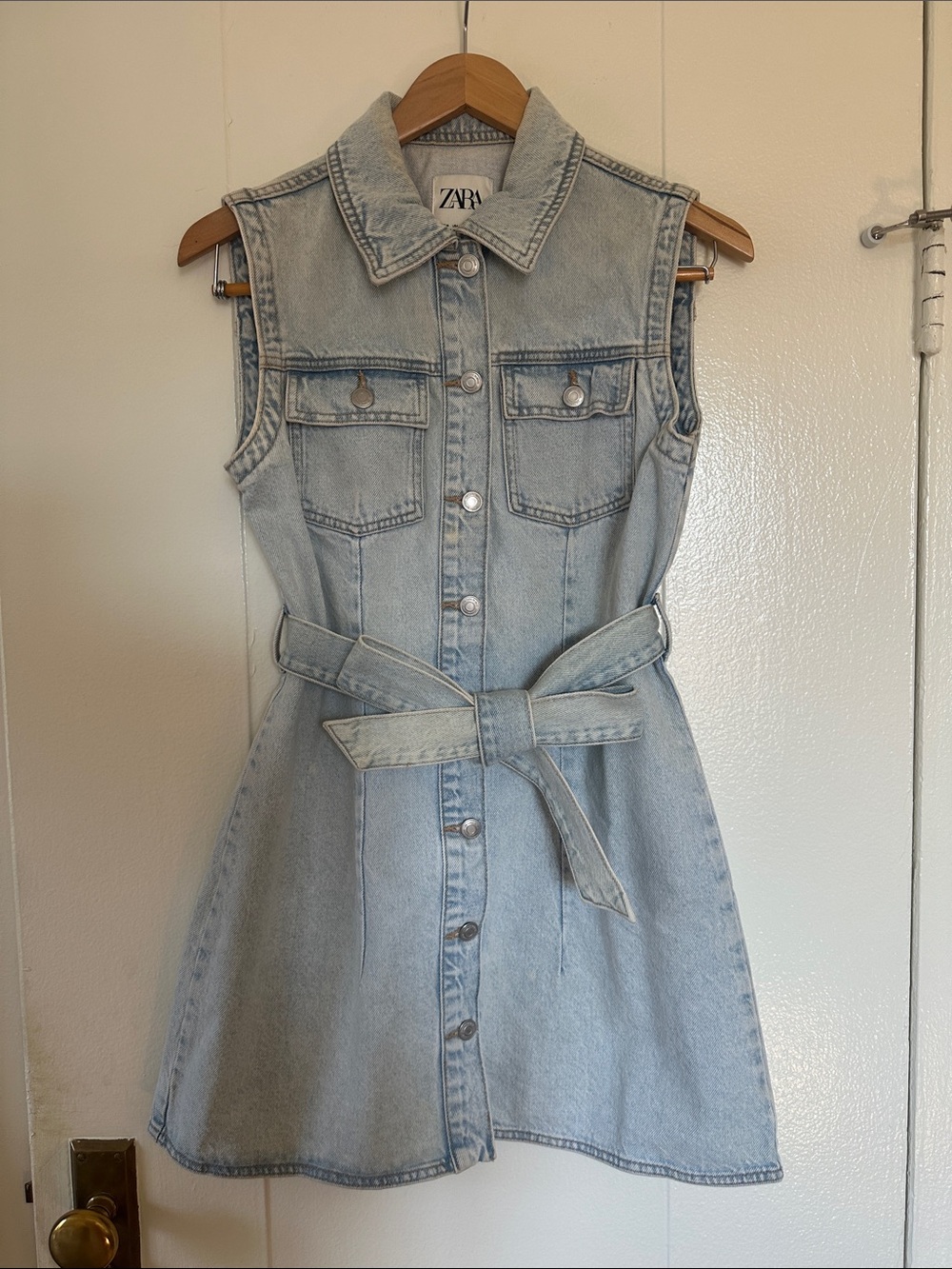 Zara denim mini dress